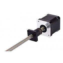 US On Sales - Anti-backlash Screw Nut Nema 17 External 48mm Stack 0.4A Lead 2mm(0.07874") Length 300mm